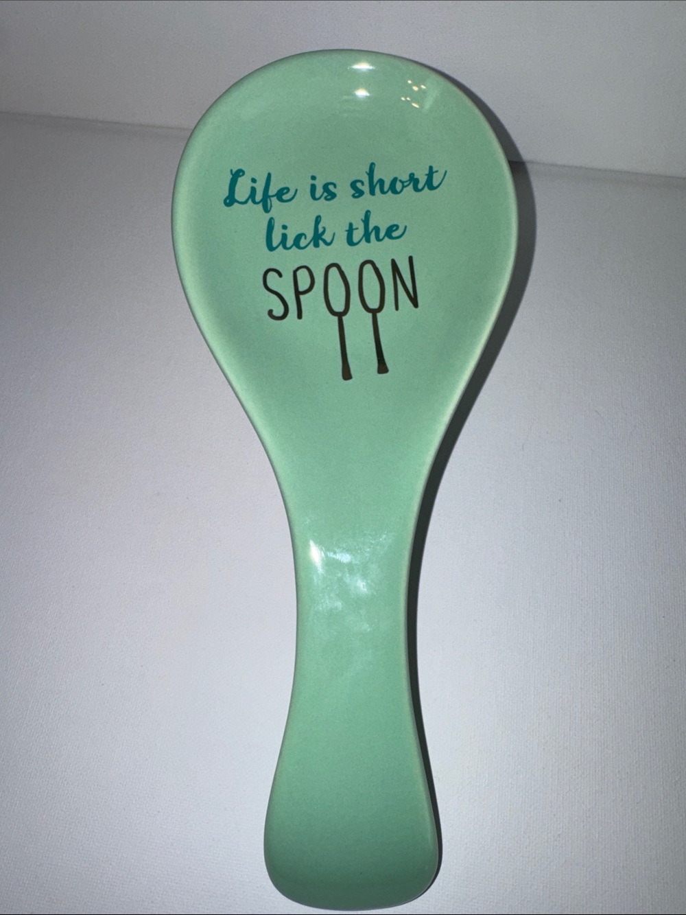 Ceramic Spoon Rest Life Is Short Lick The Spoon